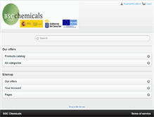 Tablet Screenshot of bscchemicals.com